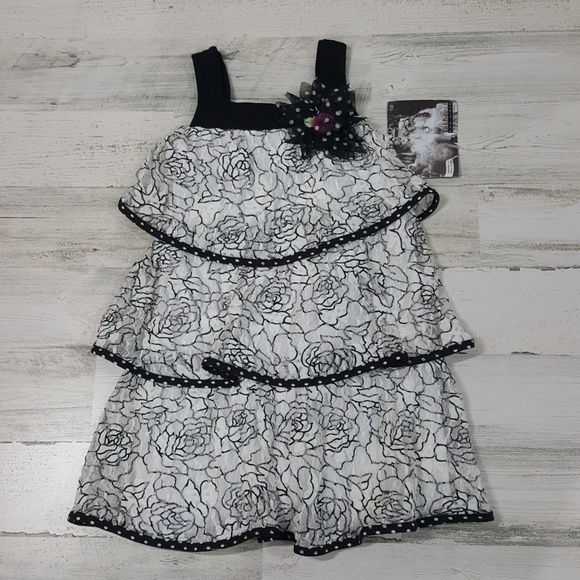 Cach Cach Floral Girl Dress New Size 6X - Picture 1 of 8